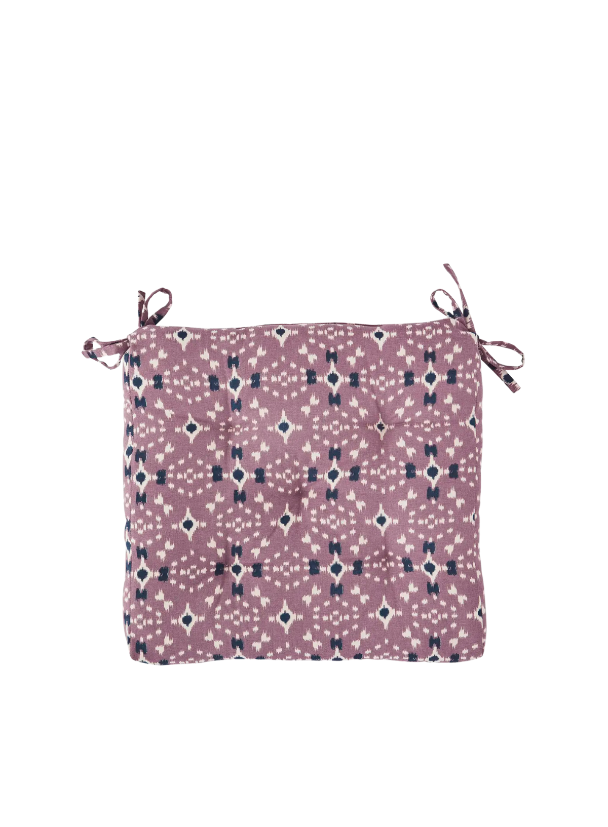 Madam Stoltz Dusty Printed Cotton Chair Pad