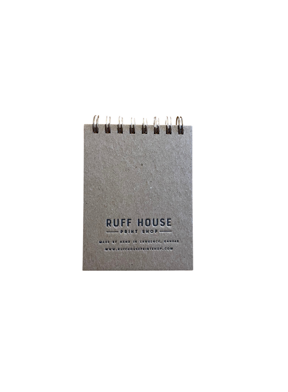 City Sans Sherif Script Jotter in Sage Holkham from Ruff House Print Shop