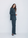 Lavander Wide Leg Trousers in Khaki from Yerse
