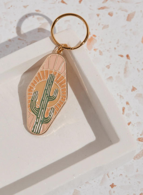 Cactus Enamel Keychain from Cai & Jo