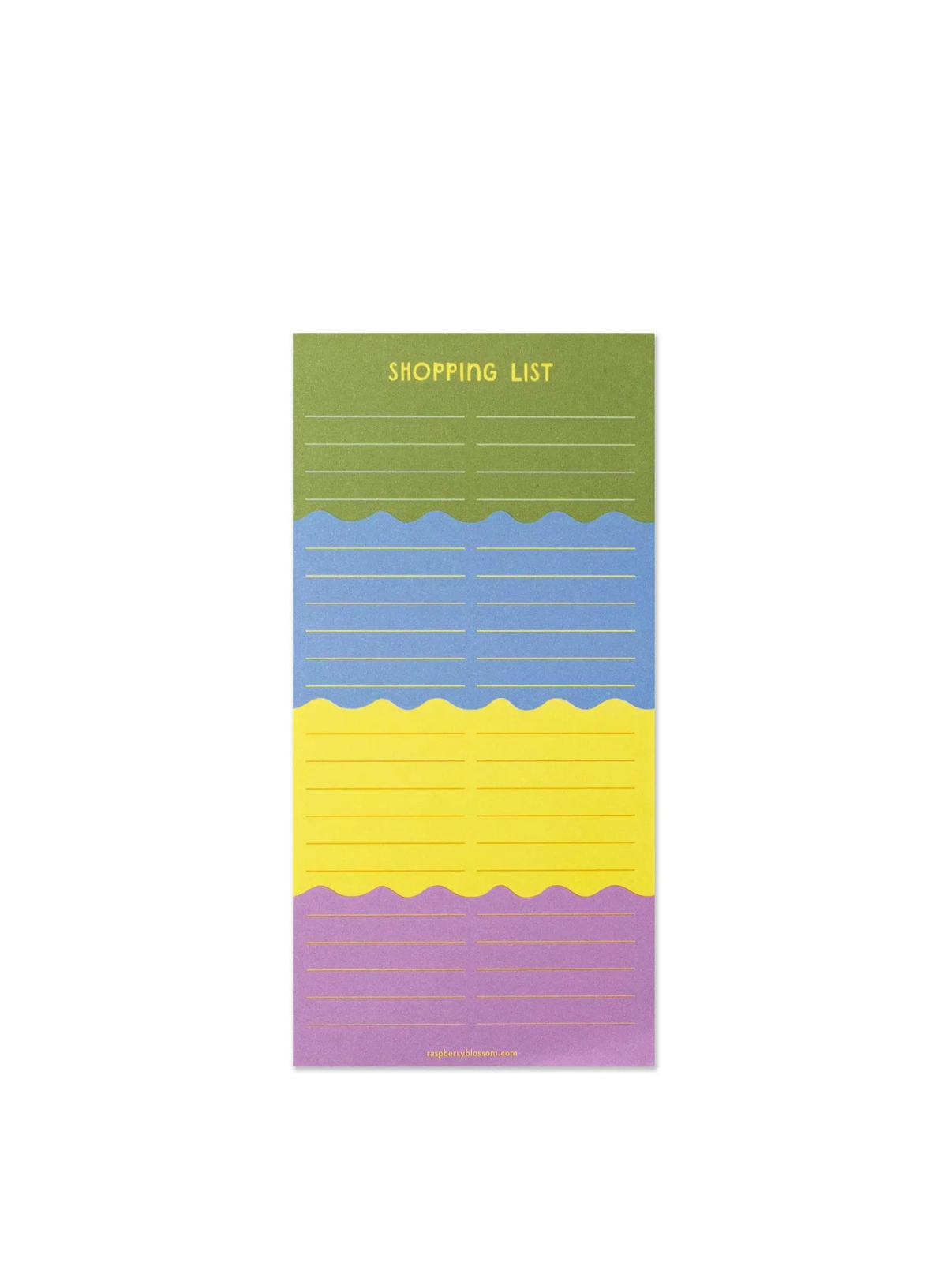 Waves Shopping List from Raspberry Blossom