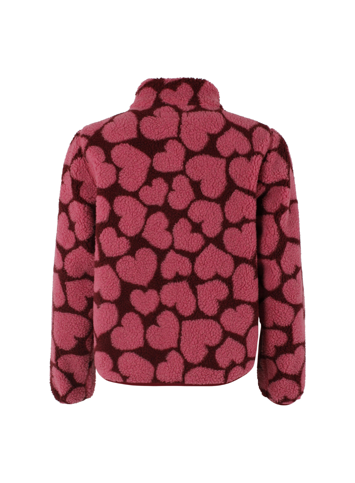 Danefae Dane Labrador Fleece Zip-Up in Dark Cherry Hearthrob