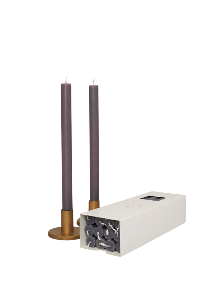 Paraffin Wax Dinner Candle in Flint from True Grace