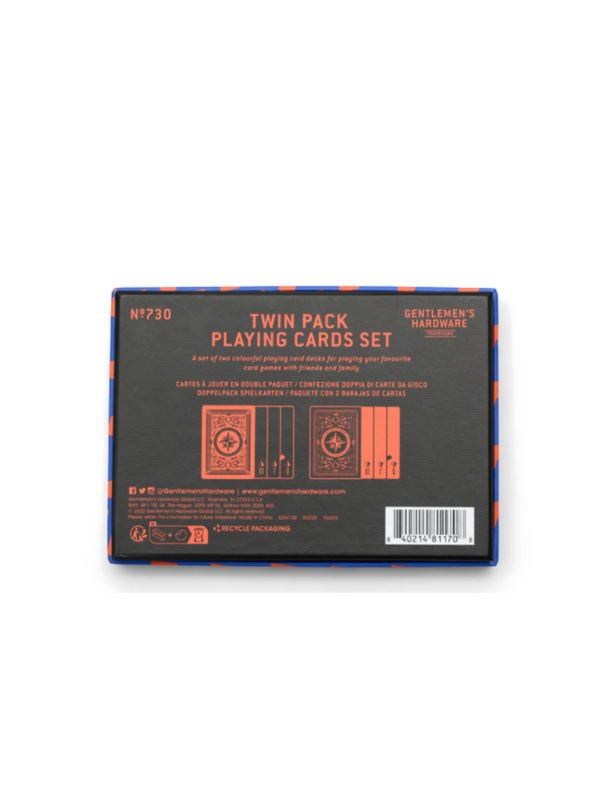 Twin Pack Playing Cards from Gentlemen's Hardware
