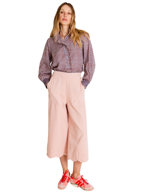 Aida Shirt in Ecru/Brown from Bonté