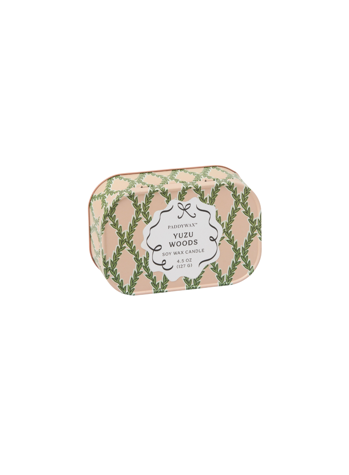 Paddywax Cherie 4.50z Printed Tin Candle - Yuzu Woods