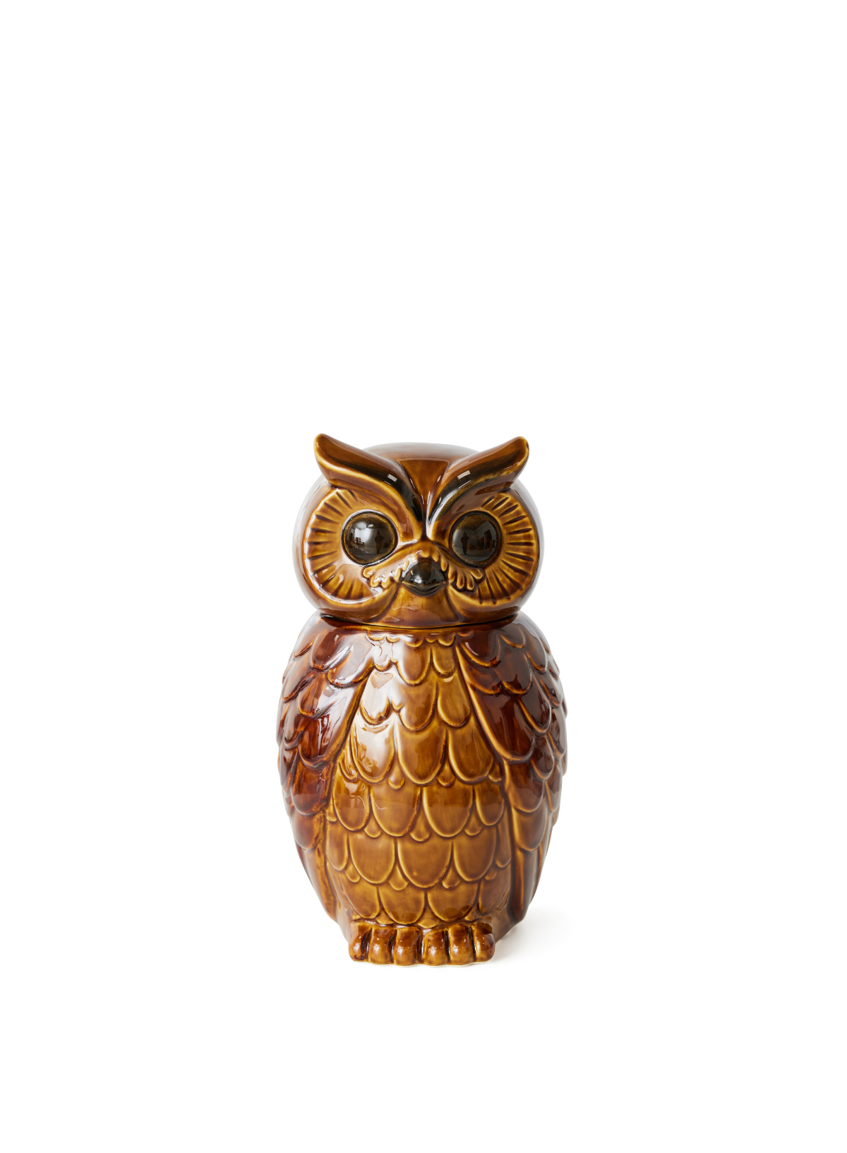 HK Living Ceramic Owl Jar Roasted