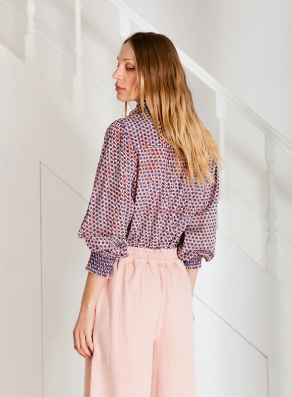 Aida Shirt in Ecru/Brown from Bonté