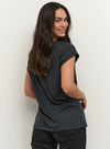 Lise T-Shirt in Washed Black from Kaffe