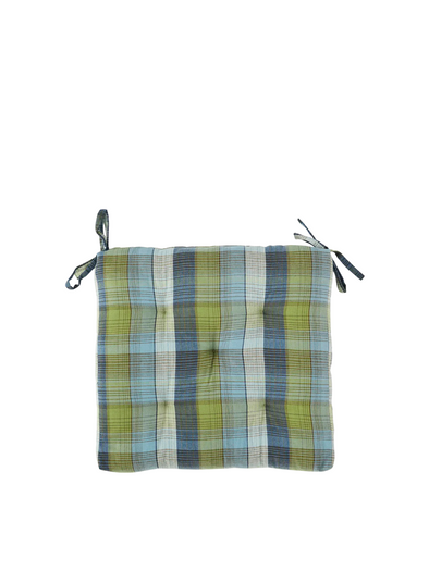 Woven Check Cotton Chair Pad from Madam Stoltz