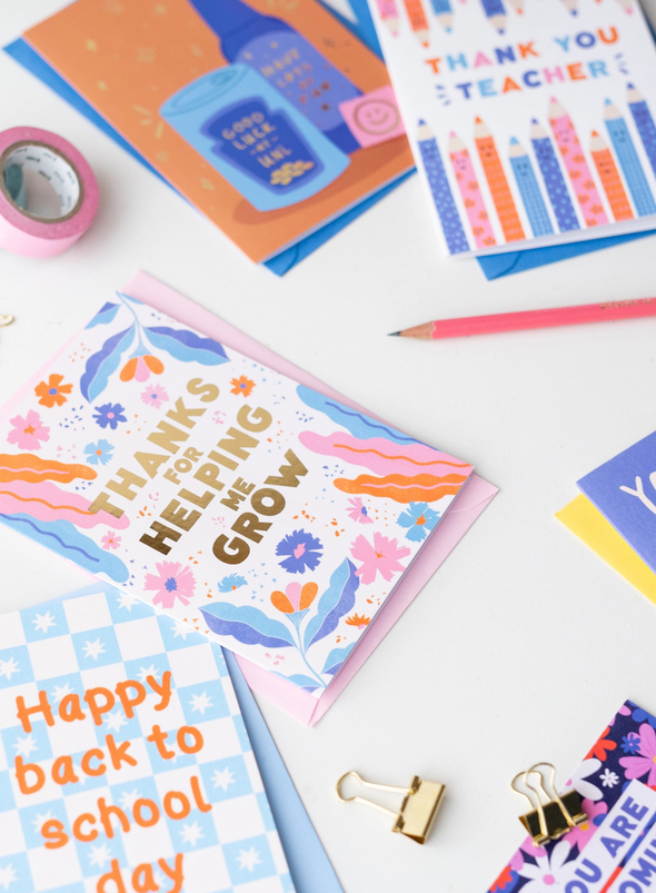 Thanks for Helping Me Grow Card from Tikkled Pink