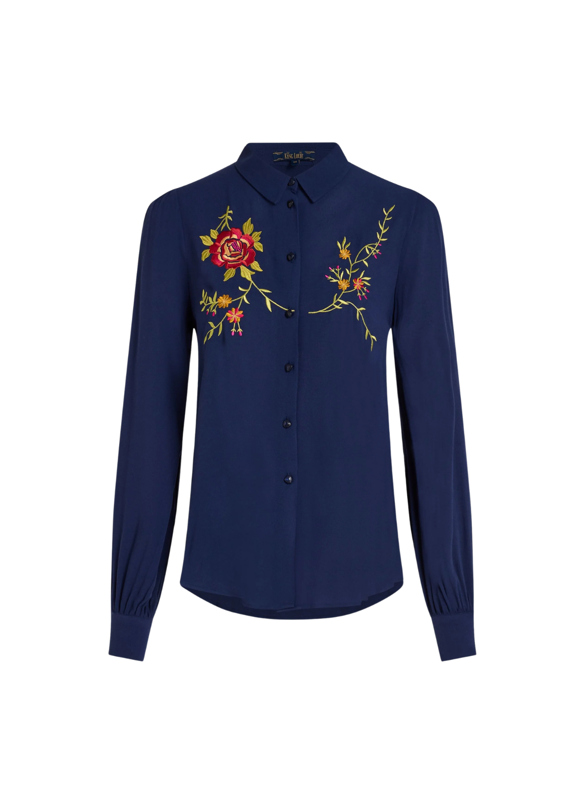 Maisie Blouse Dakota Embroidery in Evening Blue from King Louie