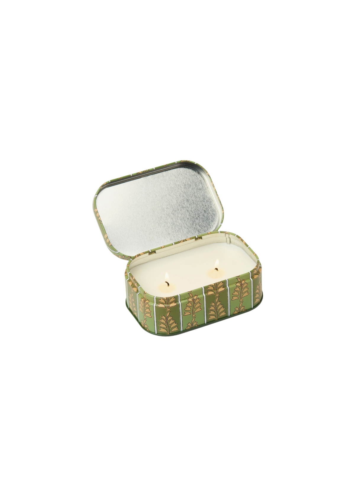 Paddywax Cherie 4.50z Printed Tin Candle - Smoked Pistachio