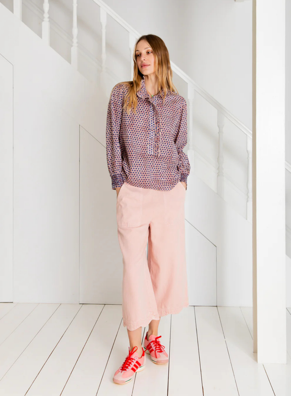 Aida Shirt in Ecru/Brown from Bonté