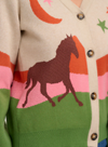 Adrian Cardigan in Oatmeal, Desert Cowgirl from Sugarhill