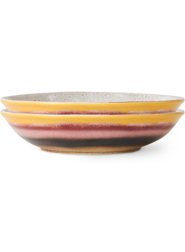 70s Ceramics Curry Bowl in Hibiscus from HK Living