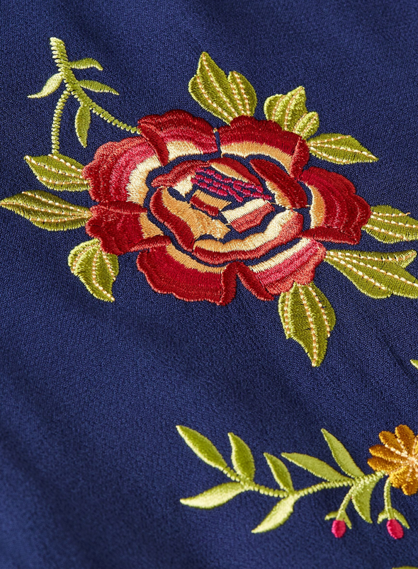 Maisie Blouse Dakota Embroidery in Evening Blue from King Louie