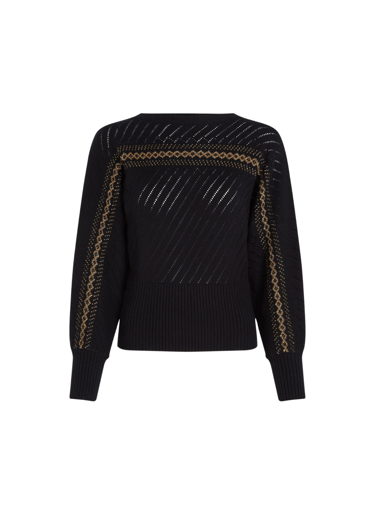 Nadia Knit Top Eighties in Black from King Louie