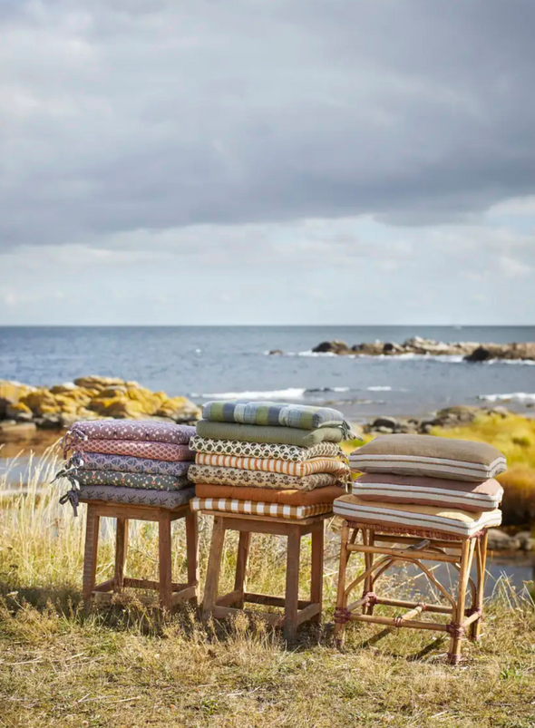 Woven Check Cotton Chair Pad from Madam Stoltz