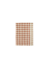 Burnt Orange/White Check Kitchen Towel from Madam Stoltz