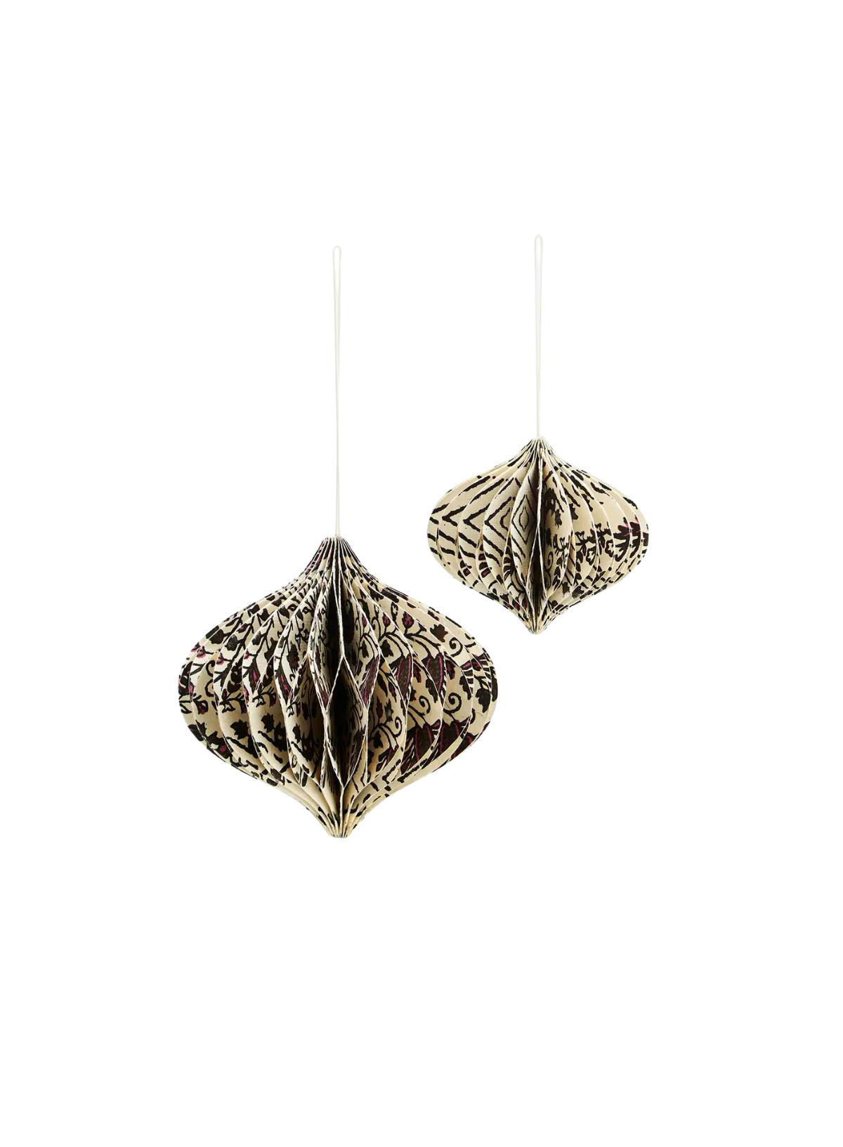 Small Black/white Handmade Paper Honeycomb from Madam Stoltz