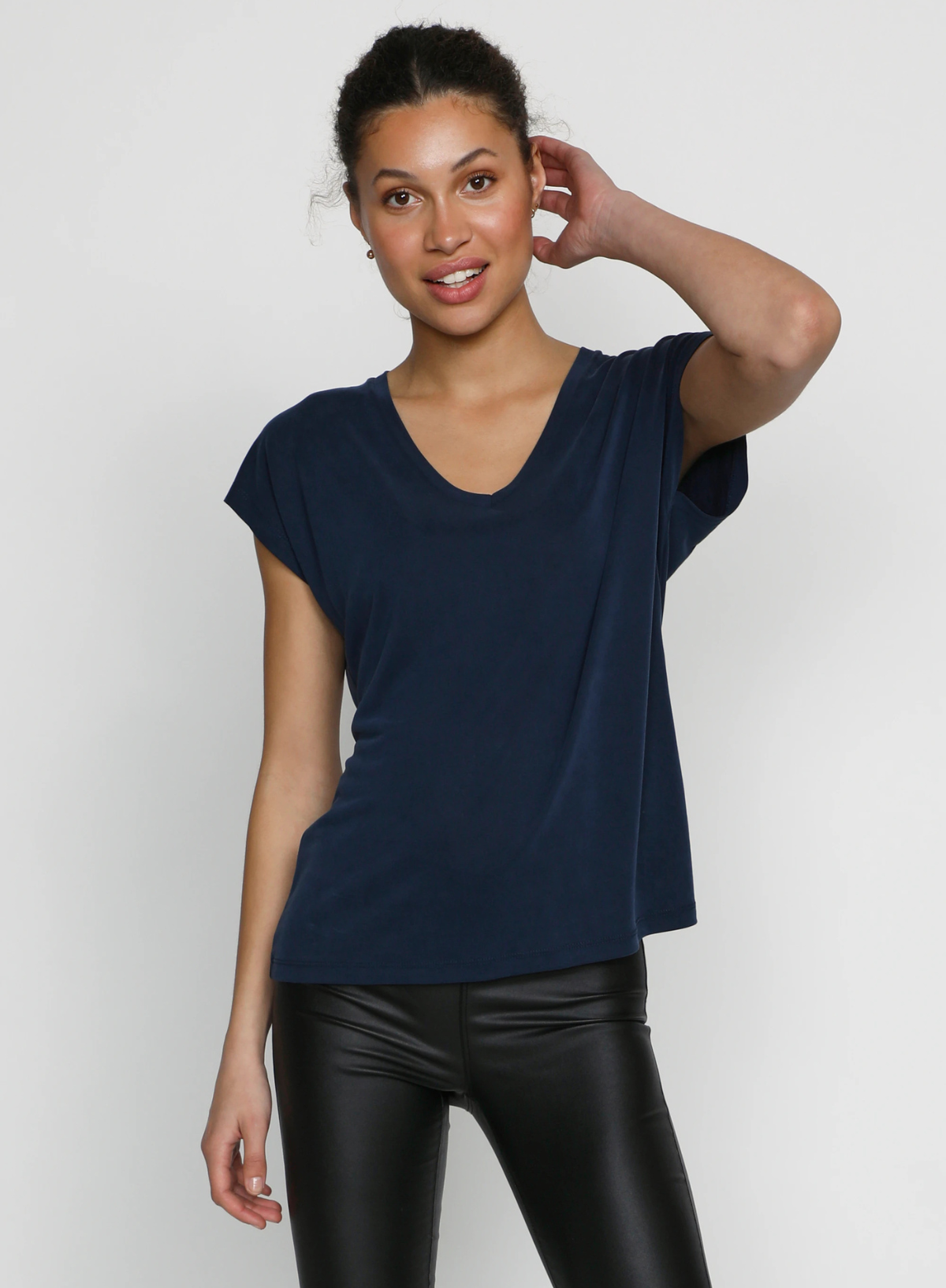 Lise T-Shirt in Midnight Marine from Kaffe