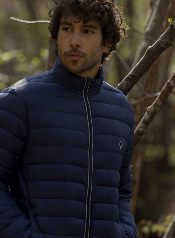 Saou Down Jacket in Navy from Faguo