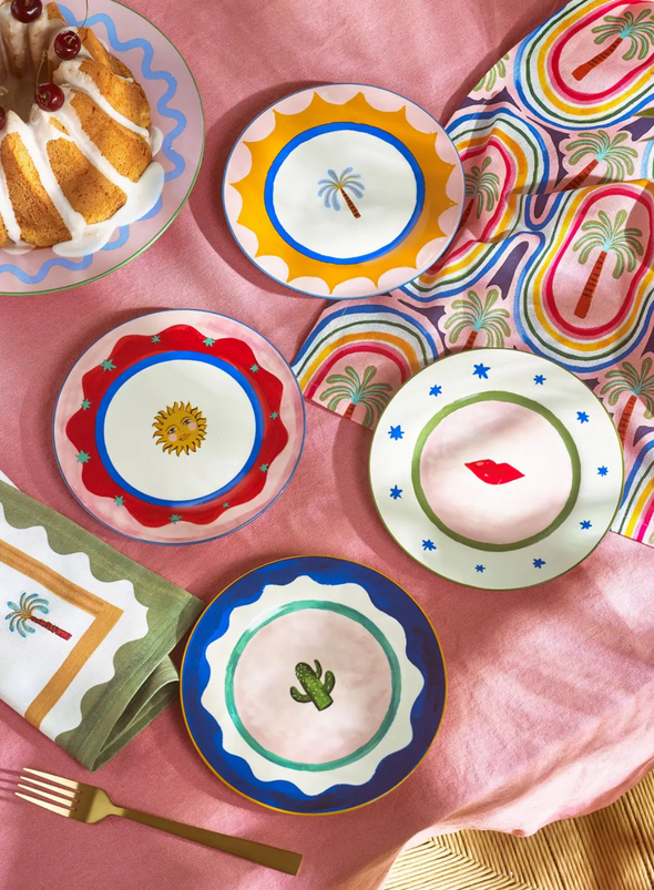 Cake Plate Palm Tree from Eleanor Bowmer