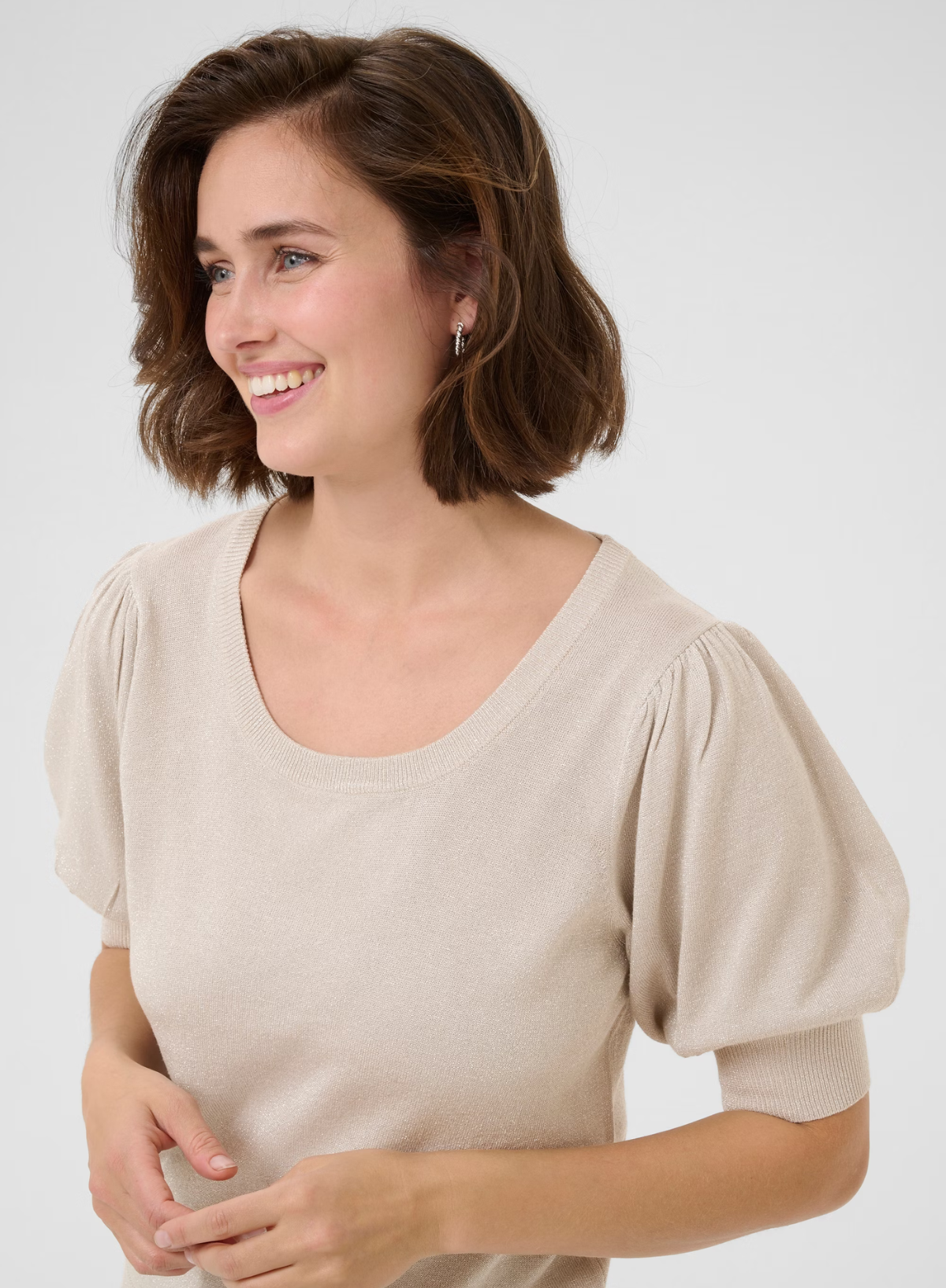 Regina Pullover in Feather Gray from Kaffe