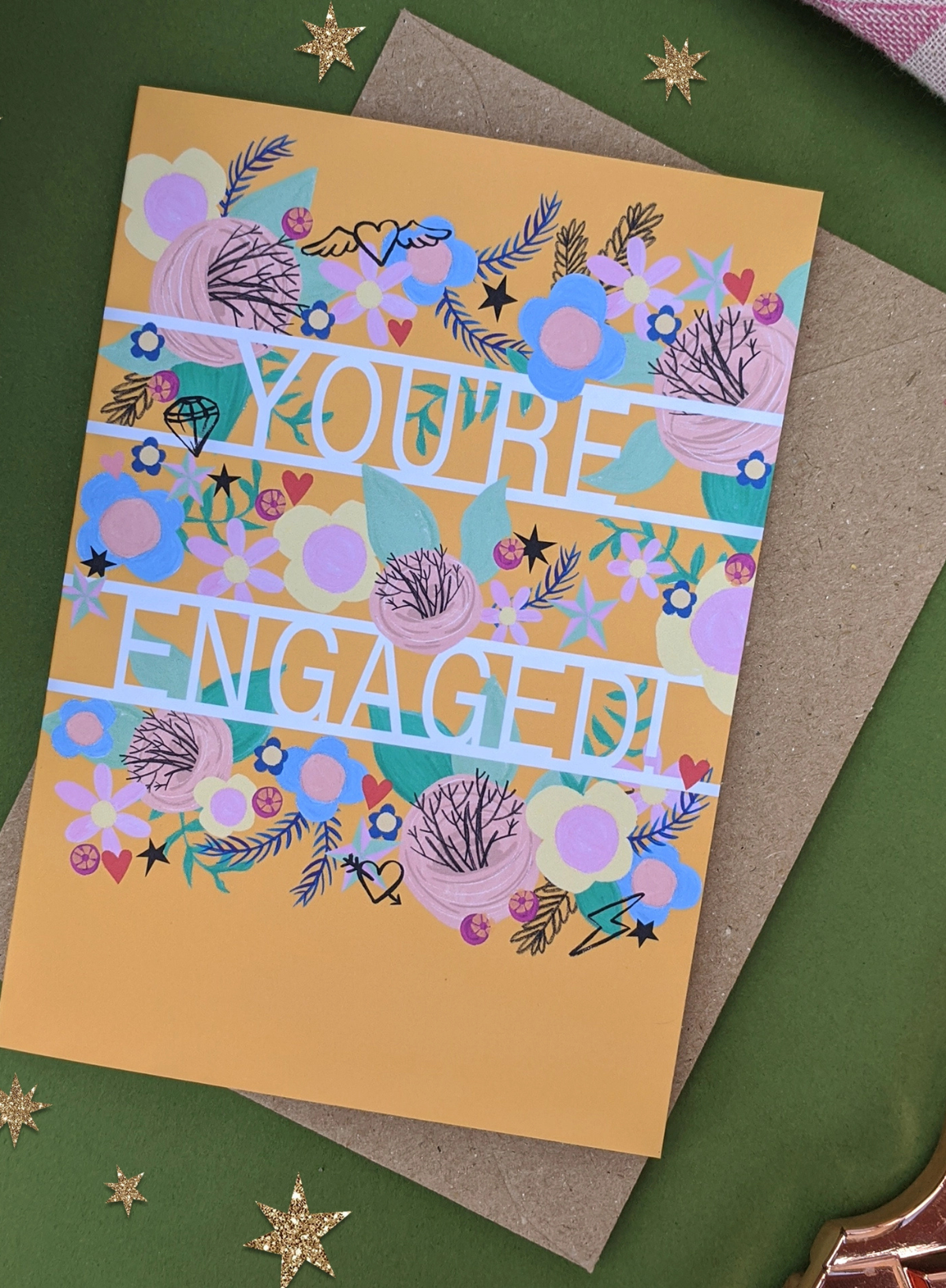 You're Engaged Celebration Card from Callie Stay Cool