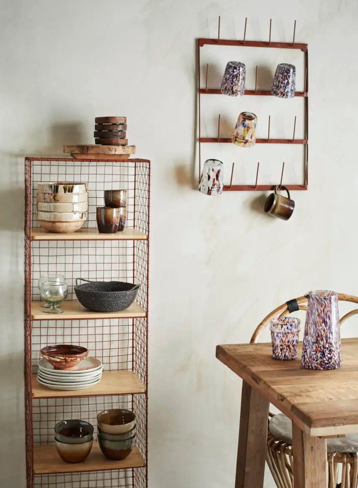 Brown Blaize Drinking Glass from Madam Stoltz