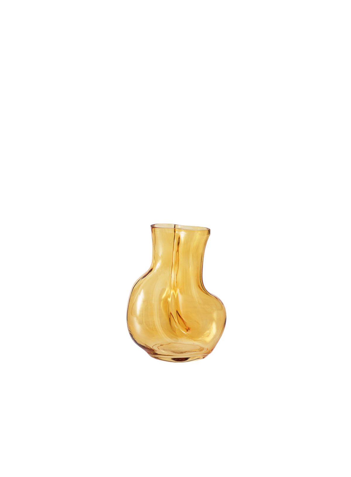 Gleam Glass Vase in Amber from HK Living