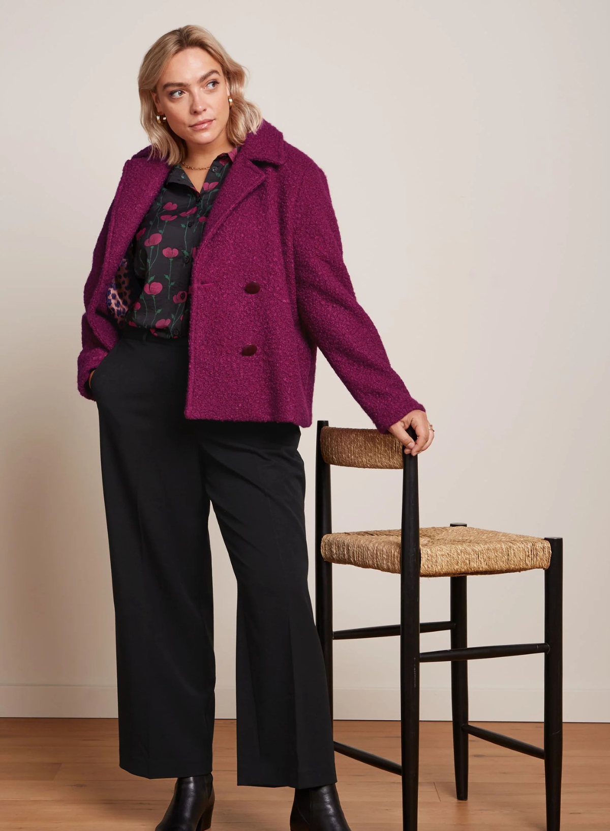 Patti Coat Memphis in Wild Fuchsia from King Louie