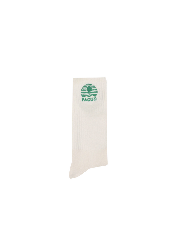 Box of 3 Sport Socks in Pink/Ecru/Green from Faguo