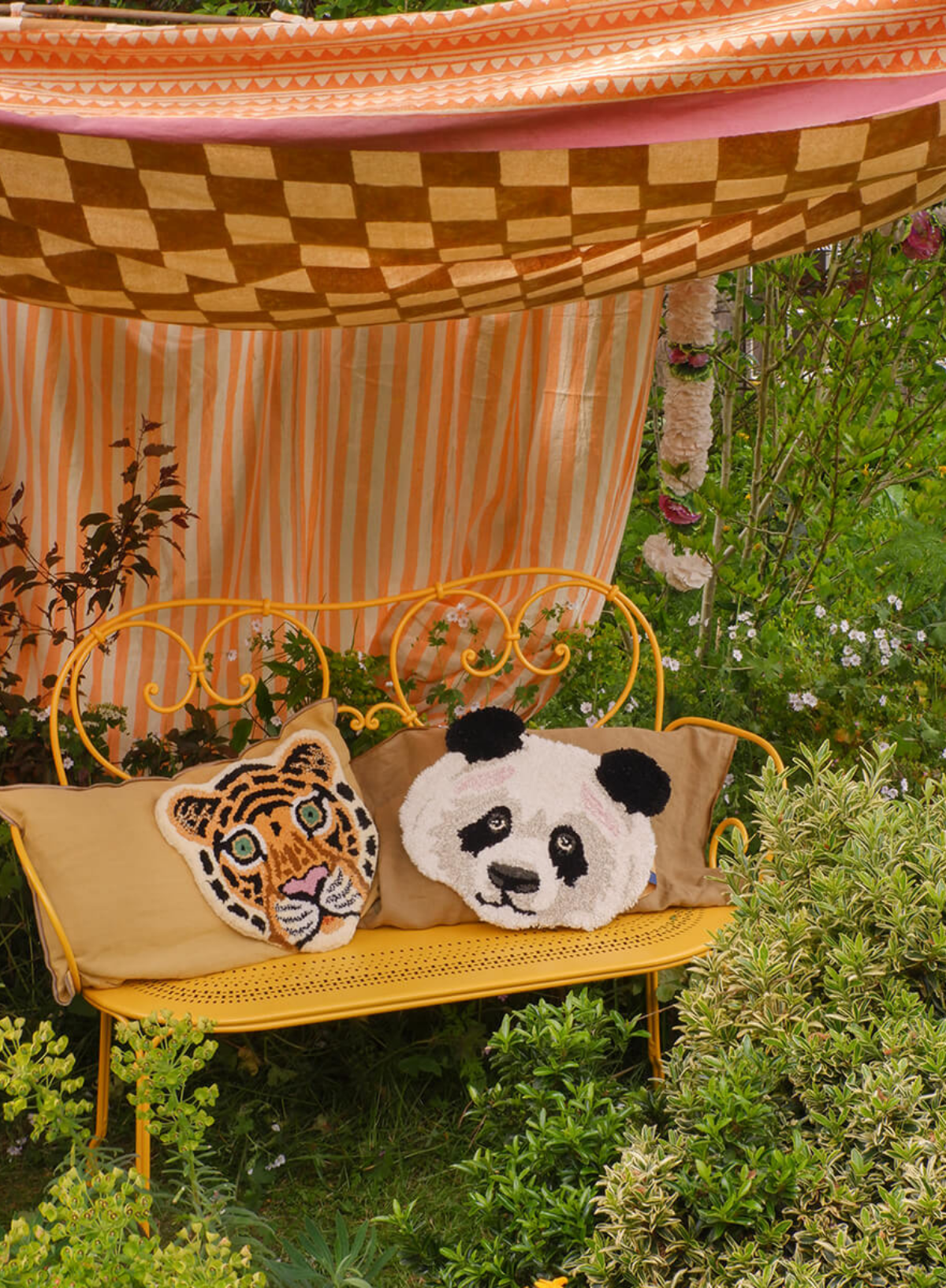 Plumpy Panda Head Rug from Doing Goods