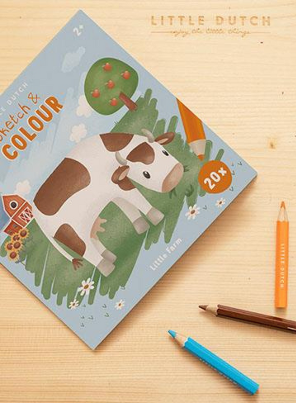 Sketch & Colour Little Farm from Little Dutch