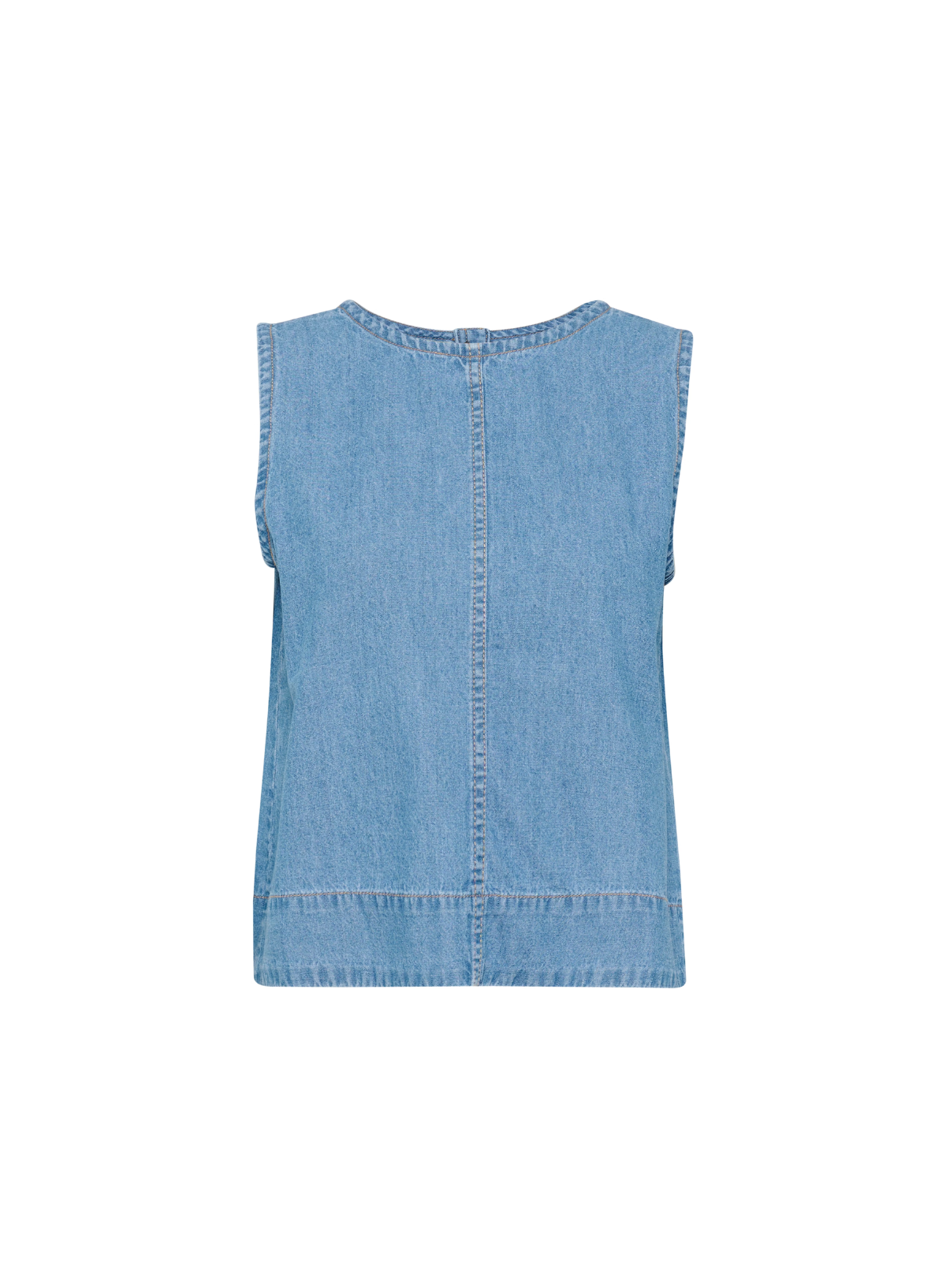 Luise Sleeveless Blouse in Medium Blue from Kaffe