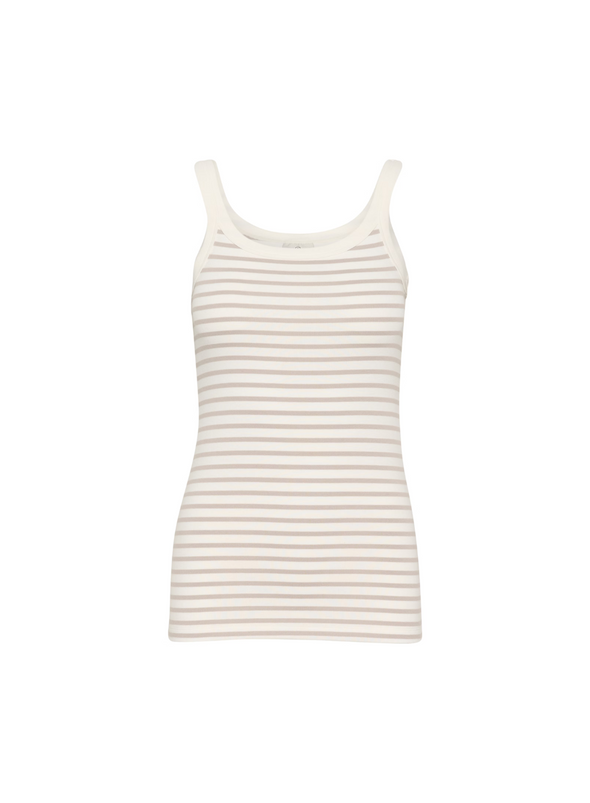 Liddy Tank Top in Feather Grey/Chalk from Kaffe
