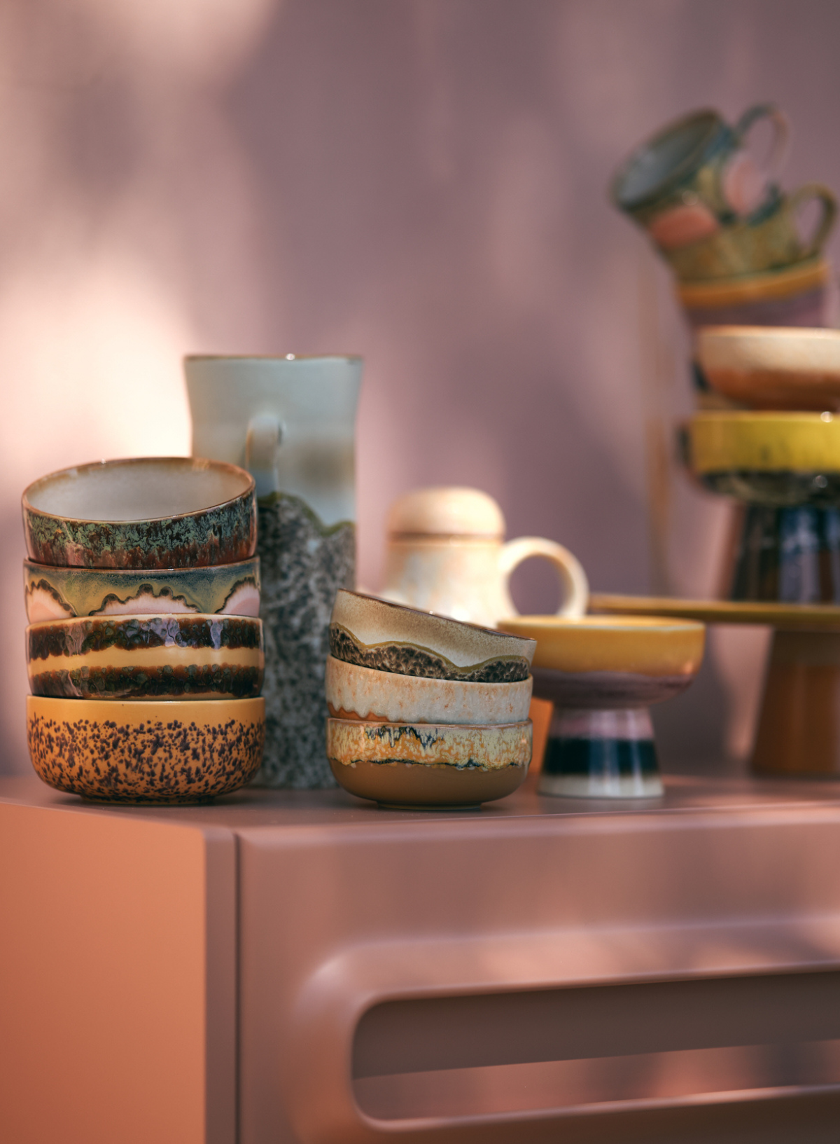 HK Living 70s Ceramics Dessert Bowl in Bay