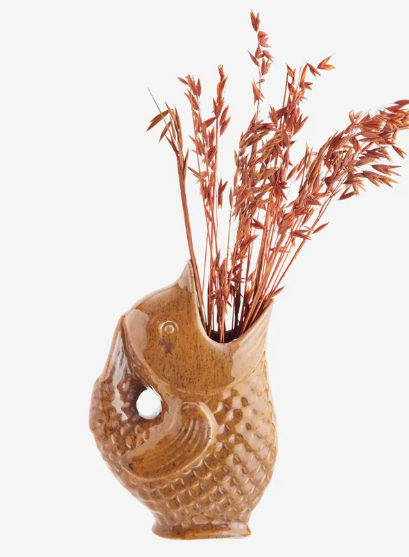 Golden Orange Fish Vase from Madam Stoltz