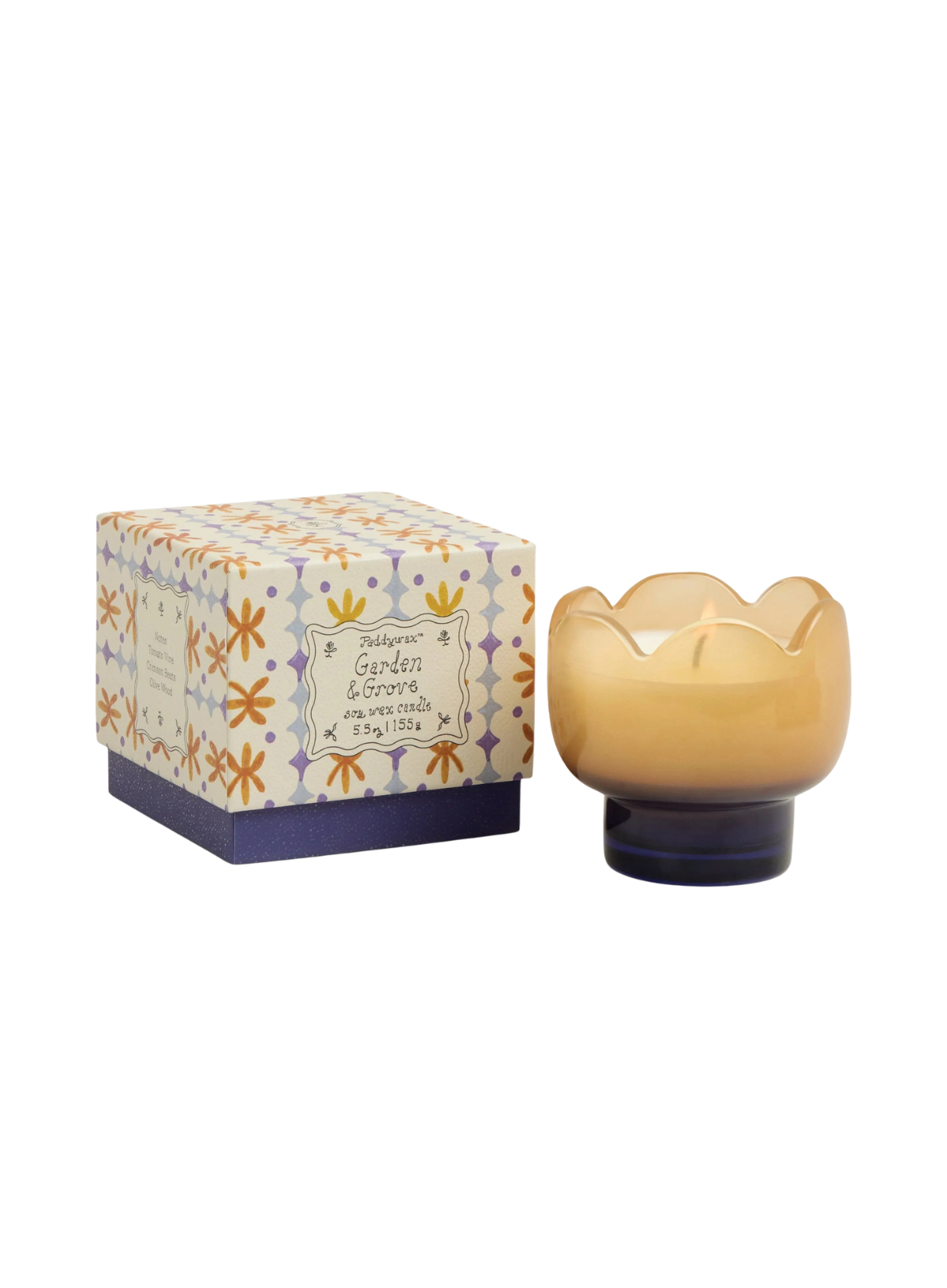 Paddywax Tulip 5.5oz Glass- Garden & Grove