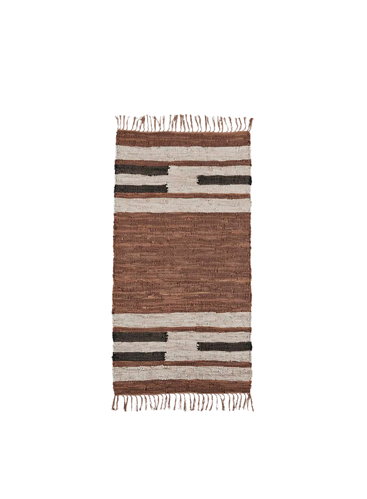 Rolly Leather Rag Rug 70/140cm from Madam Stoltz