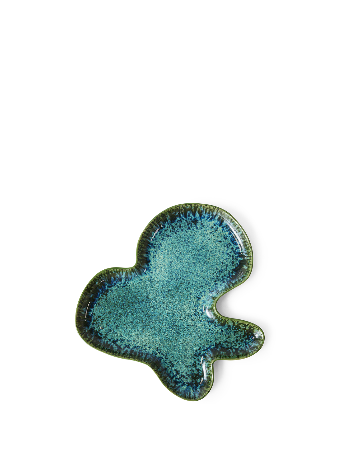 HK Living Shell Plate in Teal