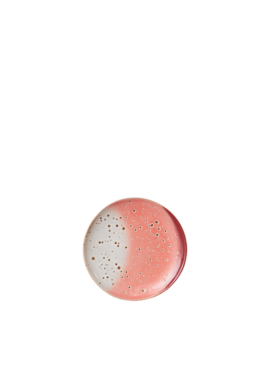 70s Ceramics Dessert Plate in Lychee from HK Living