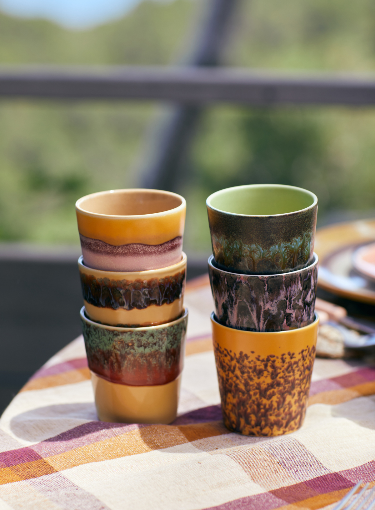 HK Living 70s Ceramics Beaker in Tidal