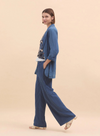 Striped Denim Pants with Pleats from Nice Things