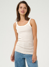 Liddy Tank Top in Feather Grey/Chalk from Kaffe