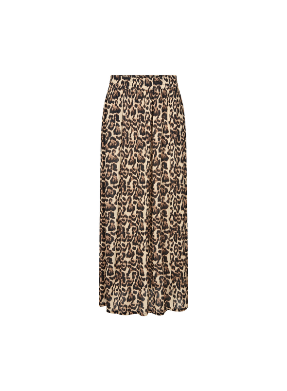 Edita Amber Skirt in Naturel Leopard from Kaffe