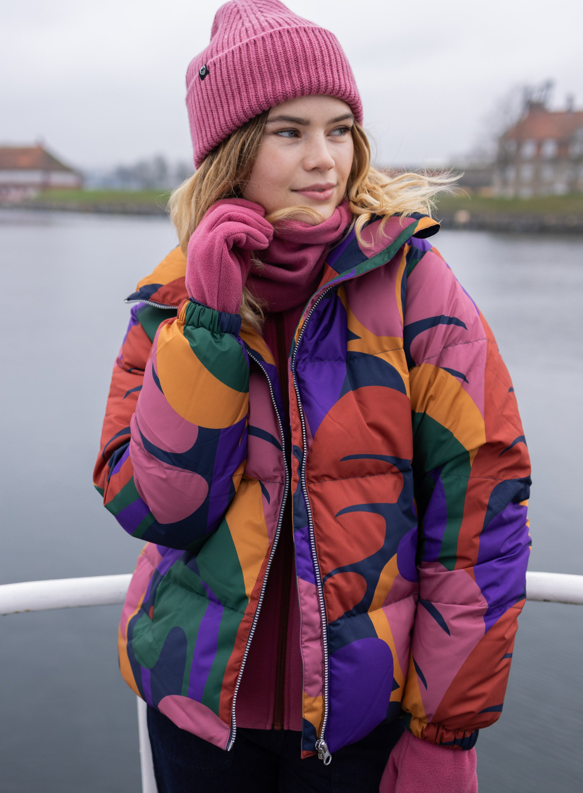 Danefae Dane Greenland Real Down Jacket in Dark Navy Trops