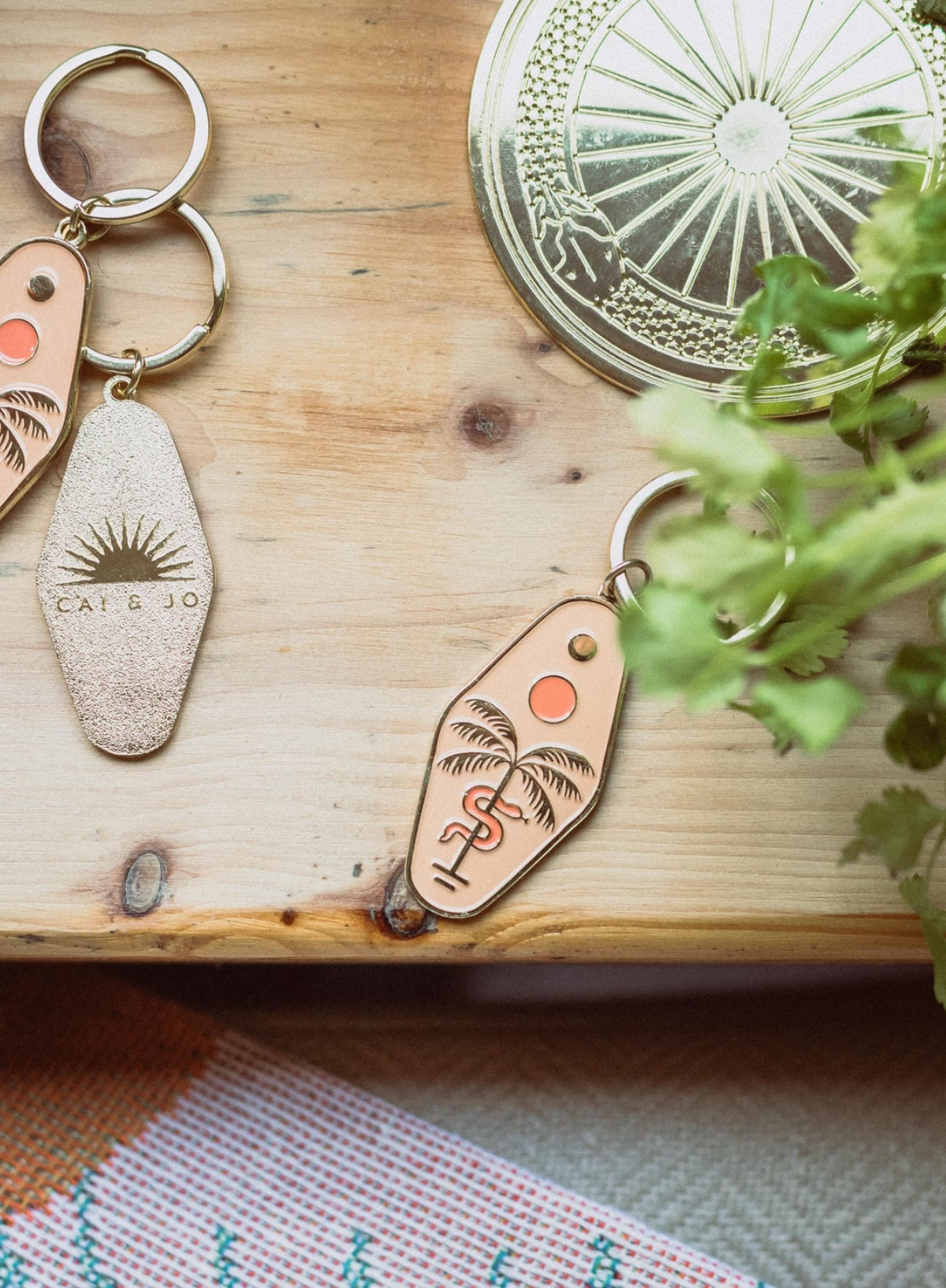 Serpent Enamel Keychain from Cai & Jo